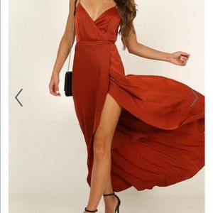 NWT Showpo Mine Would Be You Dress in Copper Satin